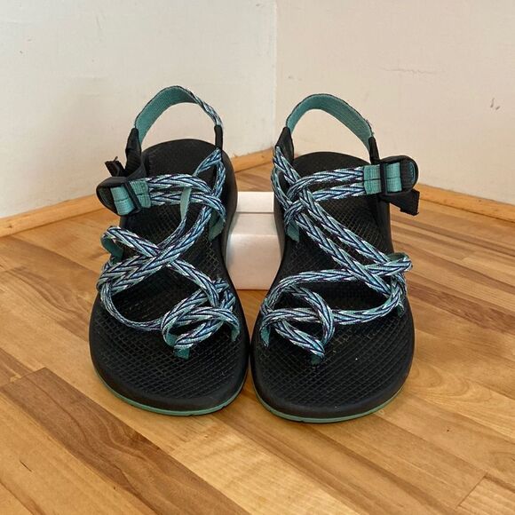 Chaco Blue & Green Women's ZX/2 Classic Sandals Size 9 - Picture 1 of 7